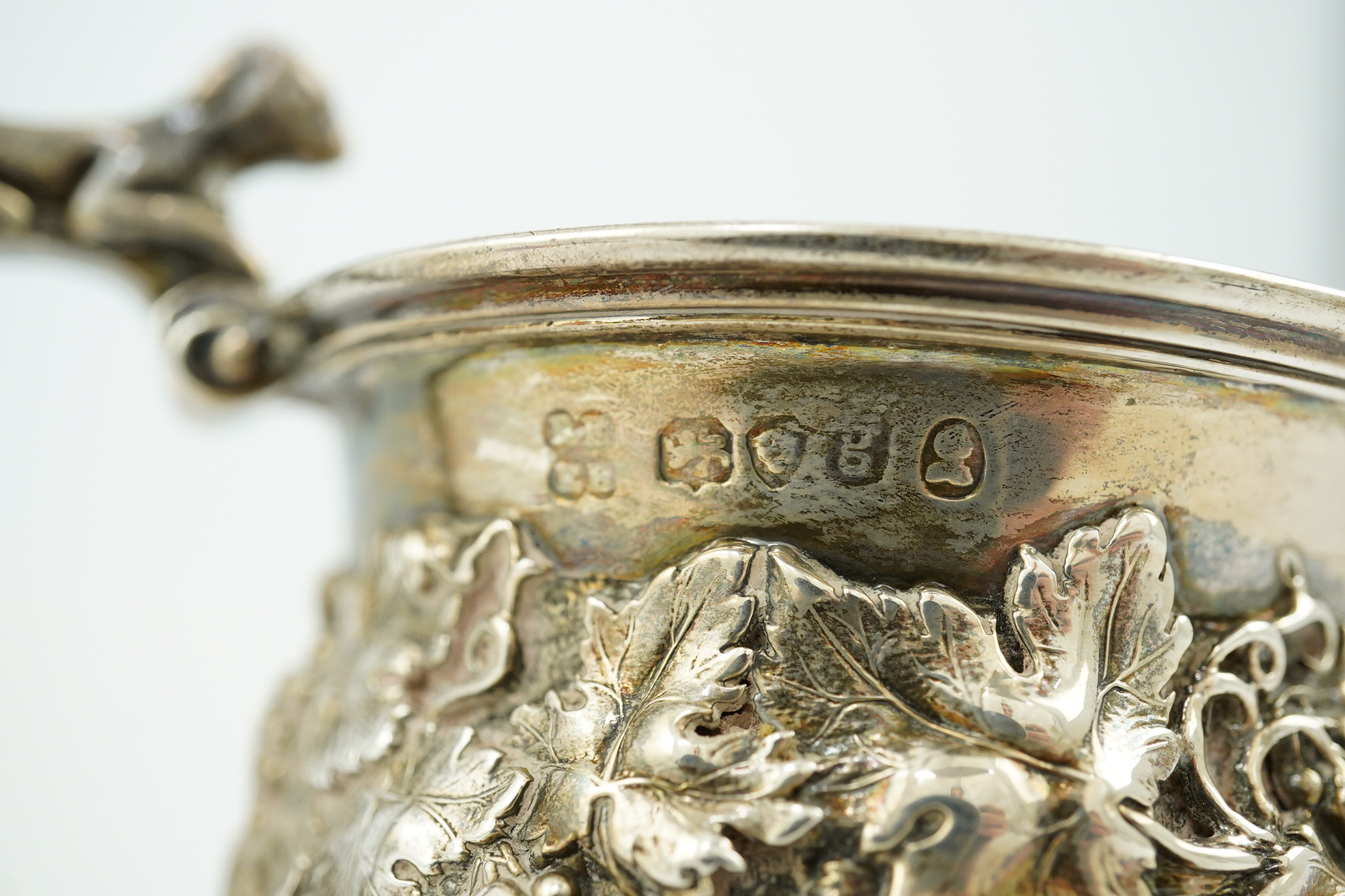 A George IV demi-fluted silver christening cup, by Eames & Barnard